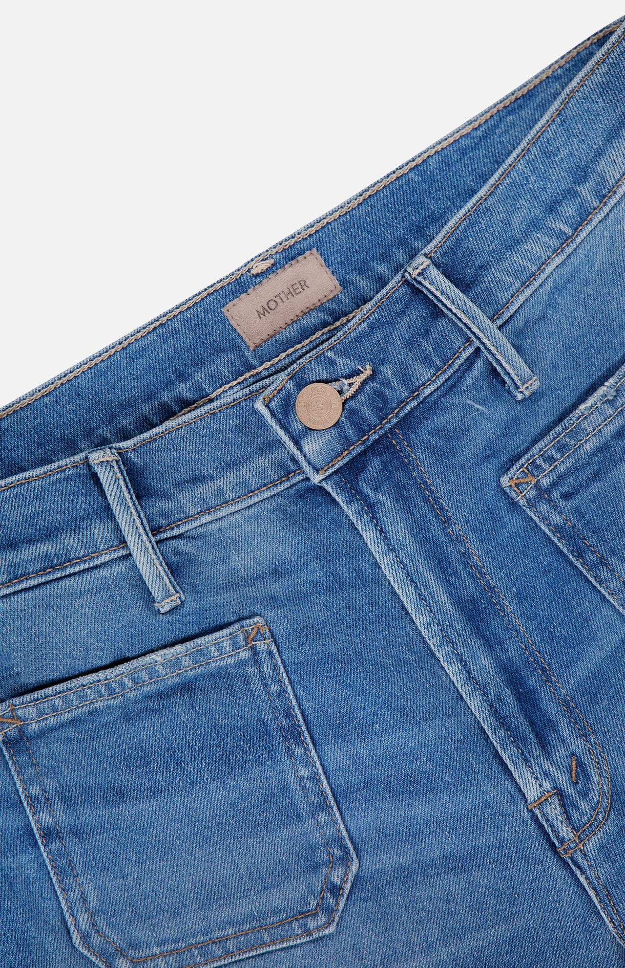 Mother Women's Patch Pocket Mid Rise Maven Ankle Jean | A.K.