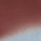 A close-up of the MOTHER Crew Neck Ombre Jumper Sweatshirt shows its cotton fabric with a gradient from reddish-brown at the top to light blue and off-white at the bottom, and a visible crew neckline in the upper left corner.