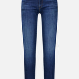 The Down Low Looker Hover Jeans in Backstage, mid-rise stretch denim in a slim fit with fading.