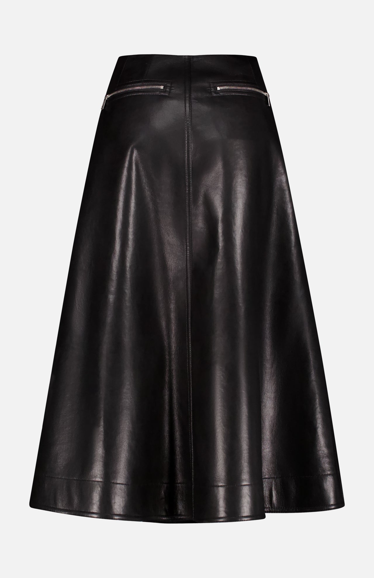 Aleka Faux Leather Oversized Skirt (7773775233139)