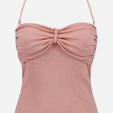 Rissa Ruched Halter Top (14687837225323)