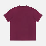 The Adam Crewneck T-Shirt by NN07 is displayed flat against a white background, featuring a plain, short-sleeve design in dark red with a back view free of visible logos or designs—a versatile addition to any modern-casual wardrobe.