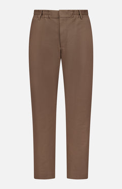 The Billie Seersucker Trouser Pant by NN07 features a subtle pinstripe, belt loops, and a fitted waistband, shown against a plain white background.