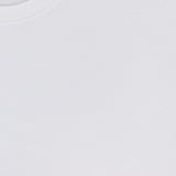 Close-up of the NN07 Clive Waffle T-Shirt in plain white, laid flat. Features a small white NN07 label near the collar—a modern-casual essential.