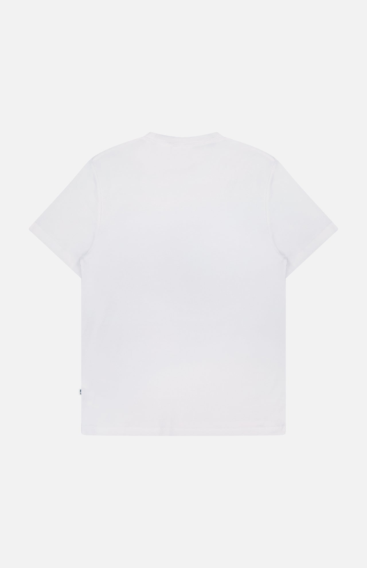 The NN07 Clive Waffle T-Shirt is shown laid flat from the back against a white background—a versatile, modern-casual staple.