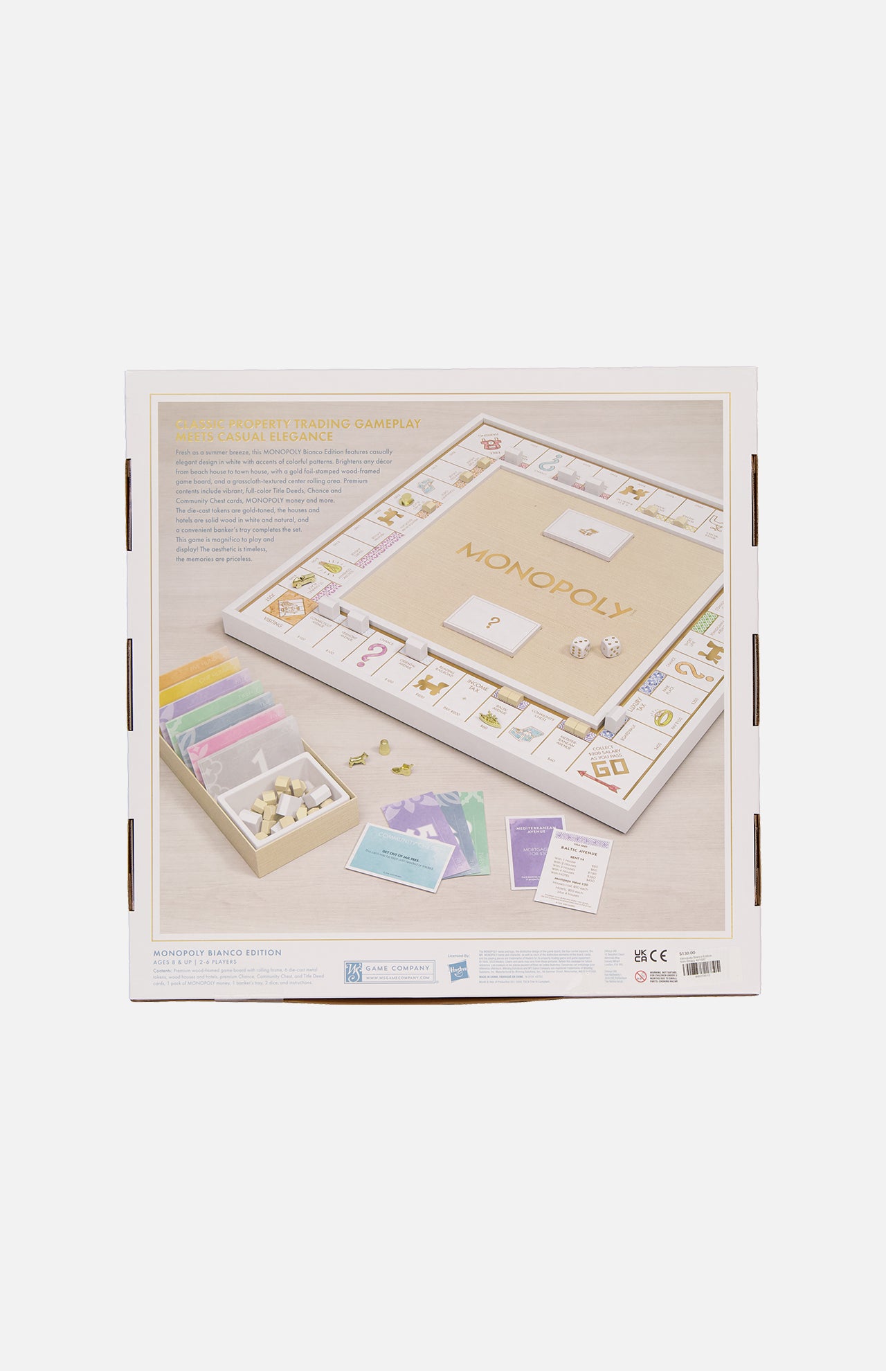 ARTIST SERIES GAMESMonopoly Bianco Edition GameA.K. Rikk's