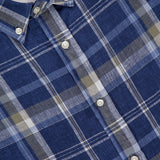 Arsene Light Linen Big Check Shirt (14644968456555)