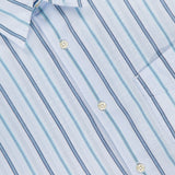 Benoit Stripe Cotton Poplin Shirt (7765322006643)