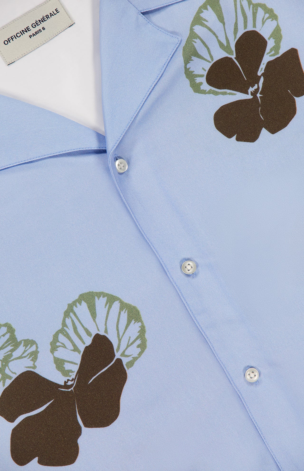 Eren Short Sleeve Flowers Print Camp Shirt (14633925280107)