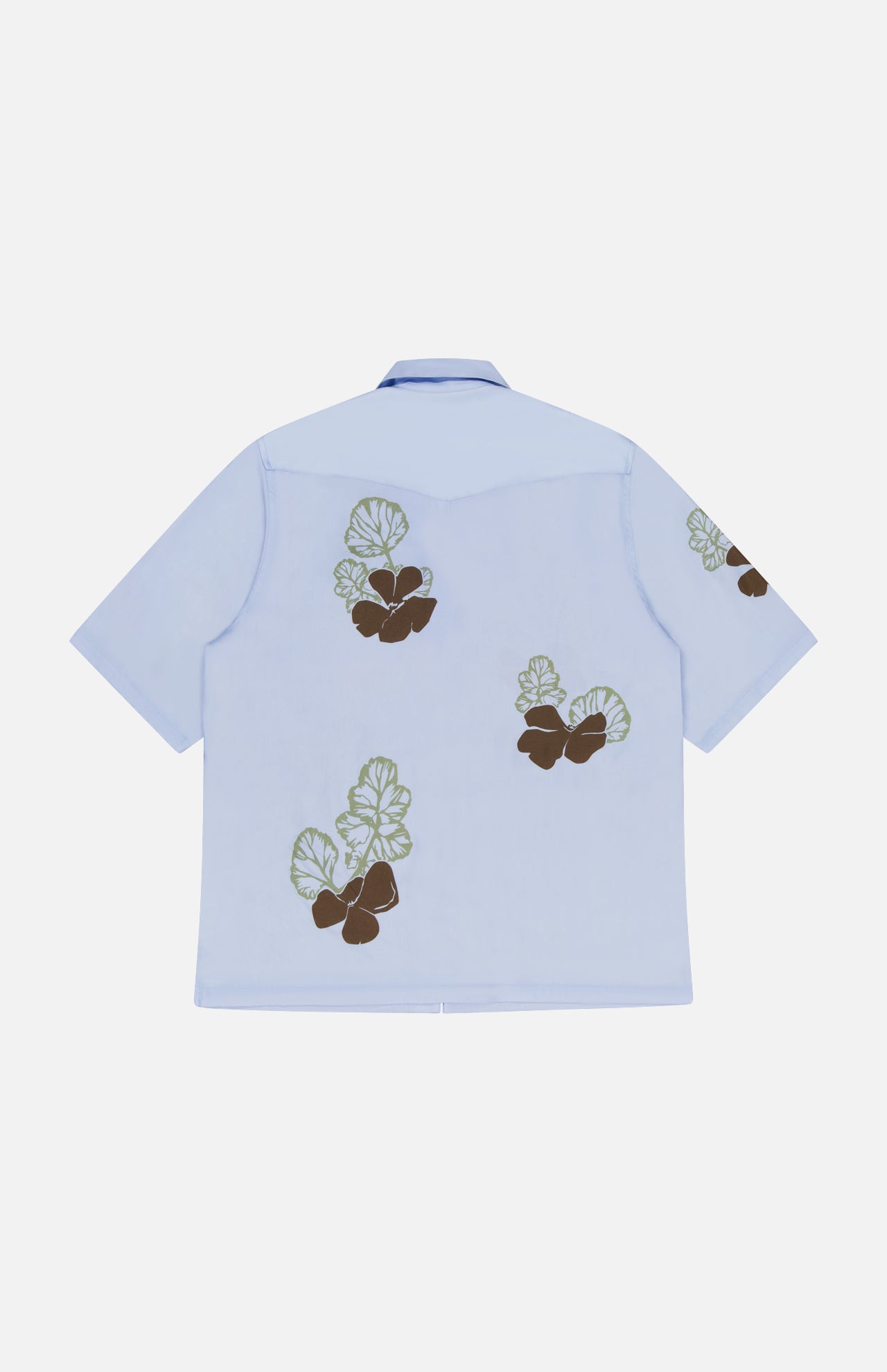 Eren Short Sleeve Flowers Print Camp Shirt (14633925280107)