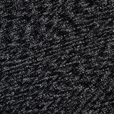 Close-up of the Riley Mockneck Sweater in black and cream, featuring a heathered pattern and Parisian-inspired knit top style. A partial view of the OFFICINE GÉNÉRALE label is visible at the top left corner.
