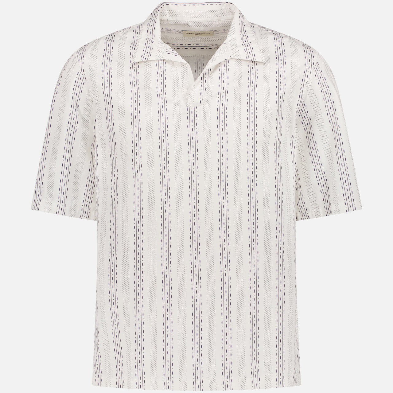 Yann Jap Co Patterned Stripe Shirt (14644968554859)