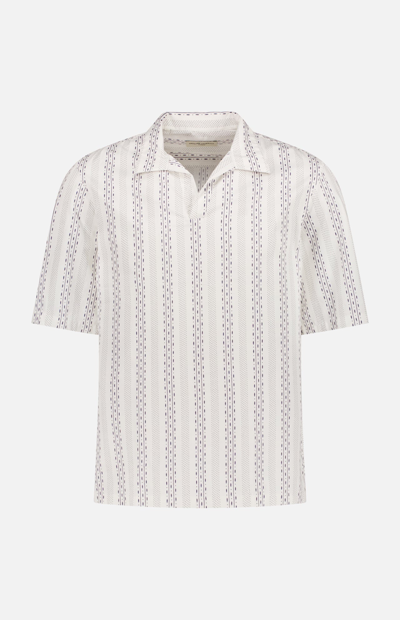 Yann Jap Co Patterned Stripe Shirt (14644968554859)