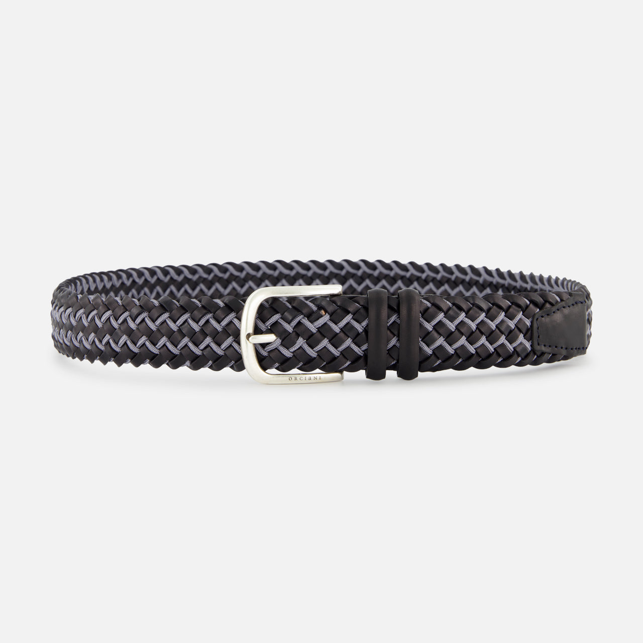 Contrast Woven Leather Belt (14703483421035)