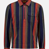 Collared Half Zip Stripe Overshirt (14709684011371)