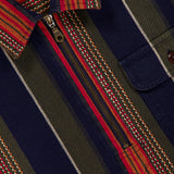 Collared Half Zip Stripe Overshirt (14709684011371)