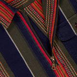 Collared Half Zip Stripe Overshirt (14709684011371)
