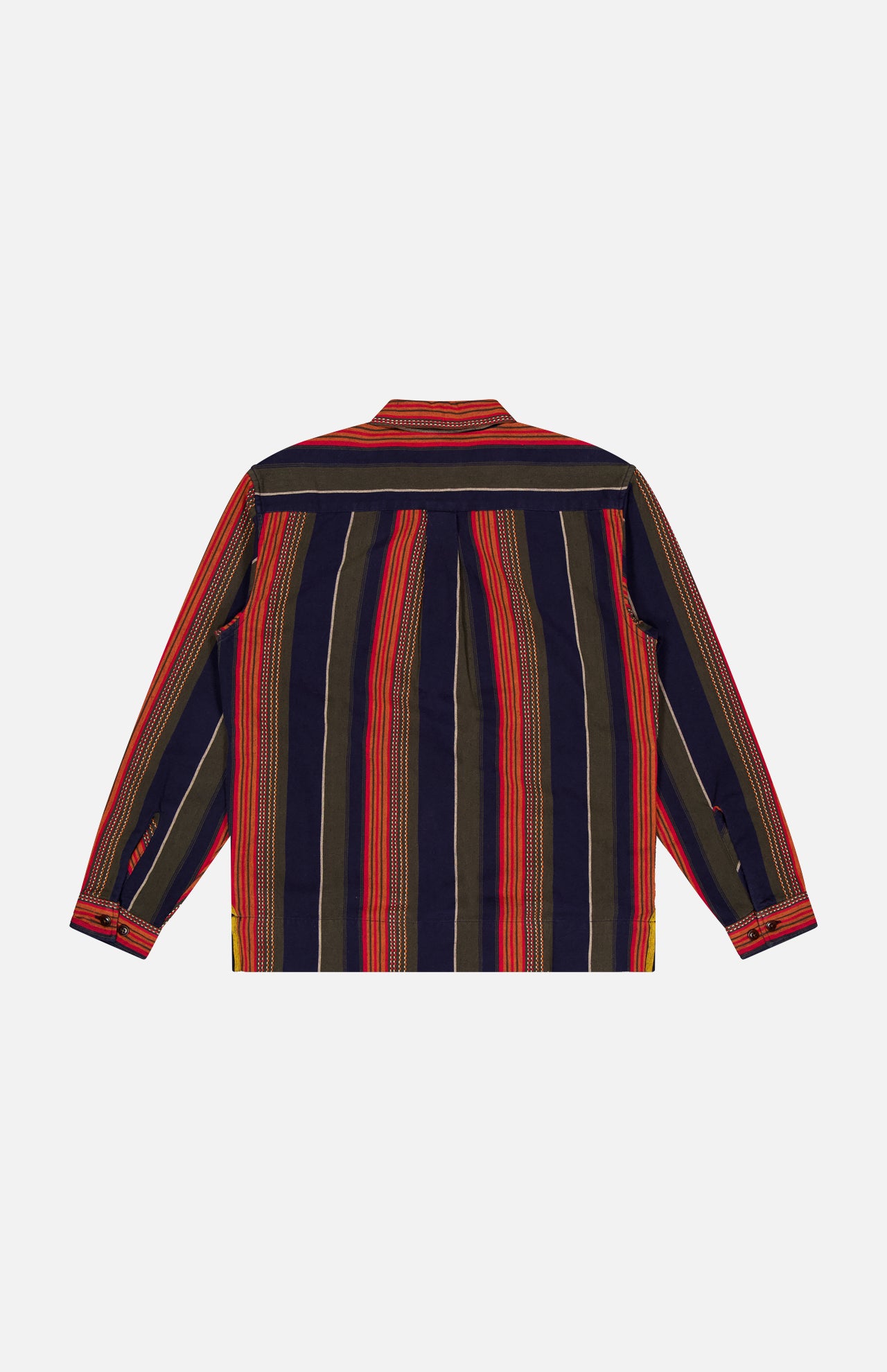 Collared Half Zip Stripe Overshirt (14709684011371)