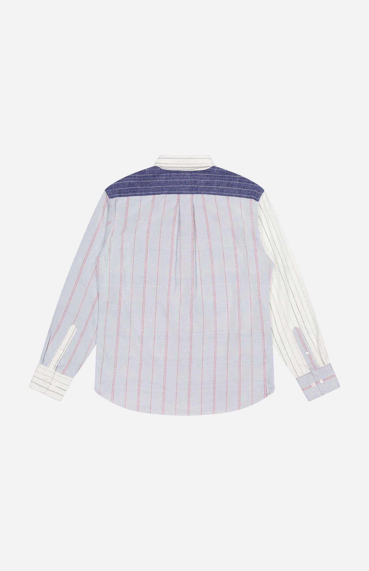 Contrasting Collar Long Sleeve Shirt (14669967294827)