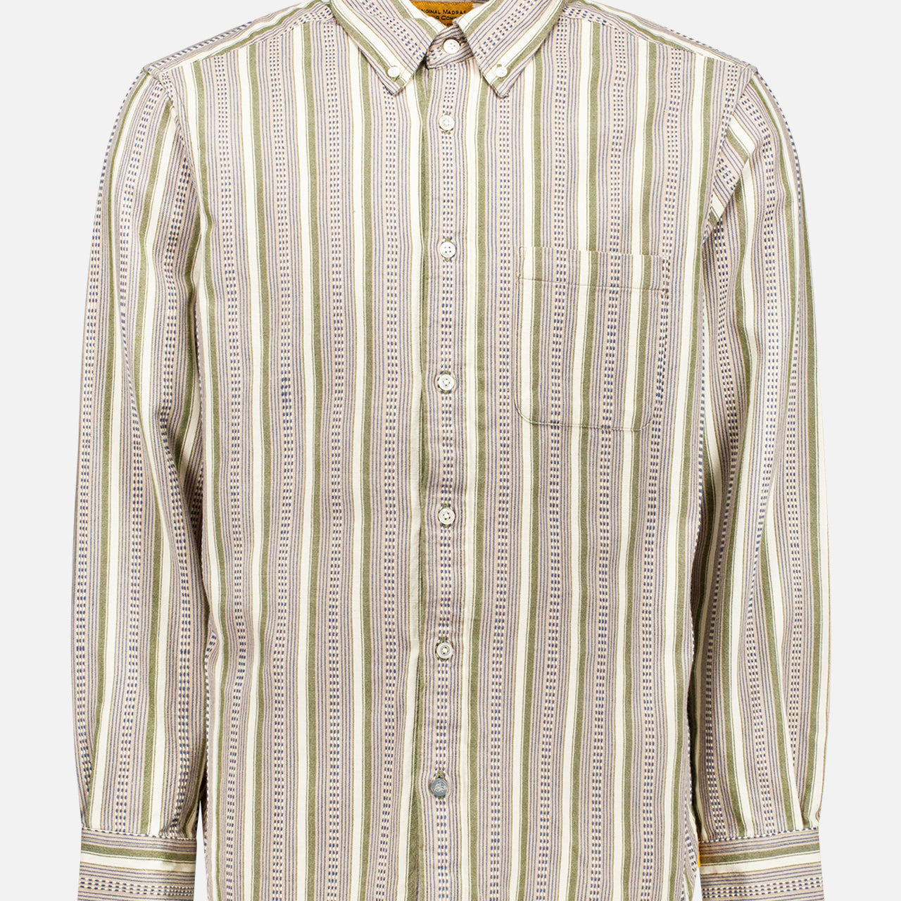 Straight Collar Long Sleeve Shirt (7725243138163)