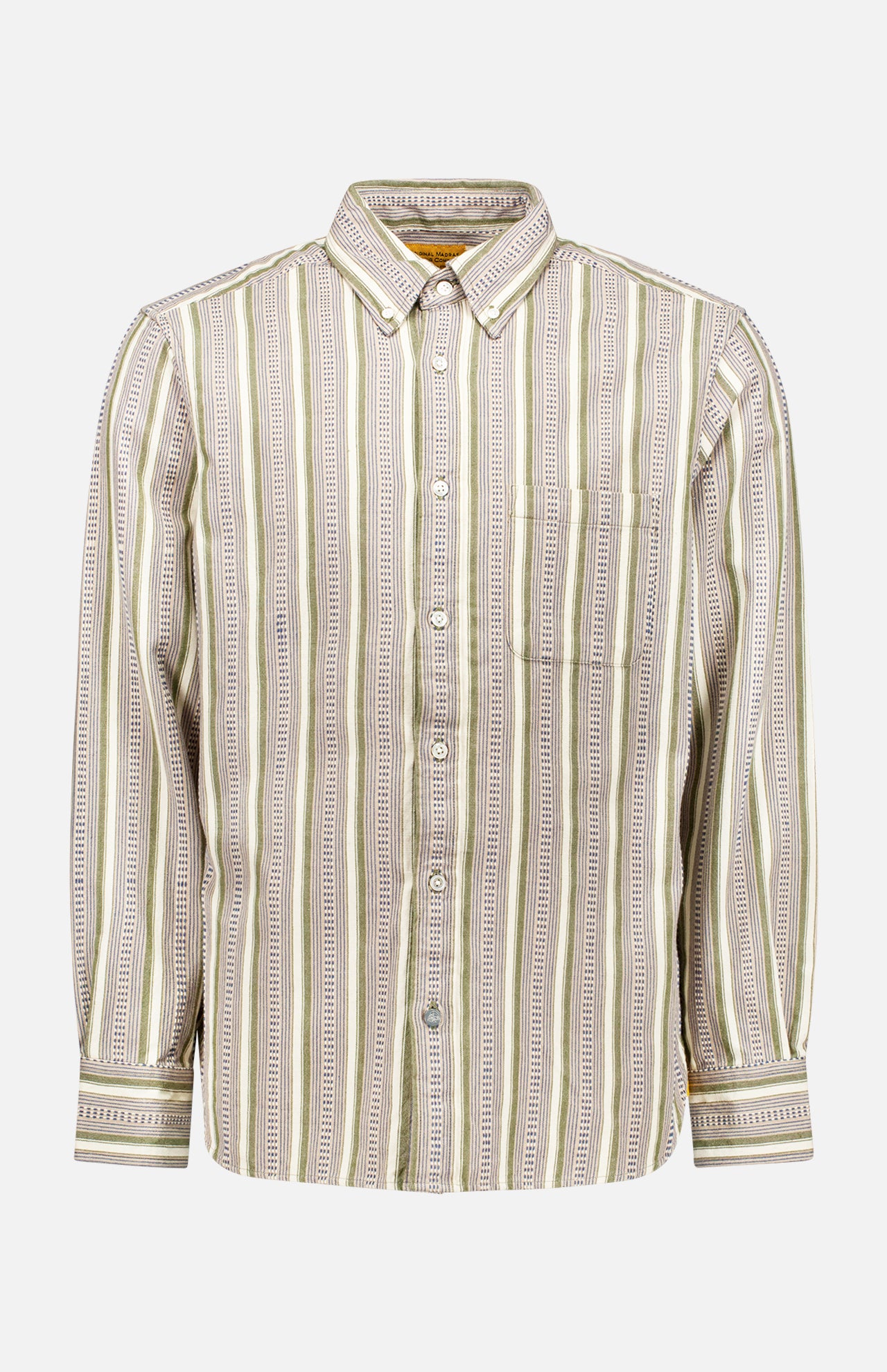 Straight Collar Long Sleeve Shirt (7725243138163)