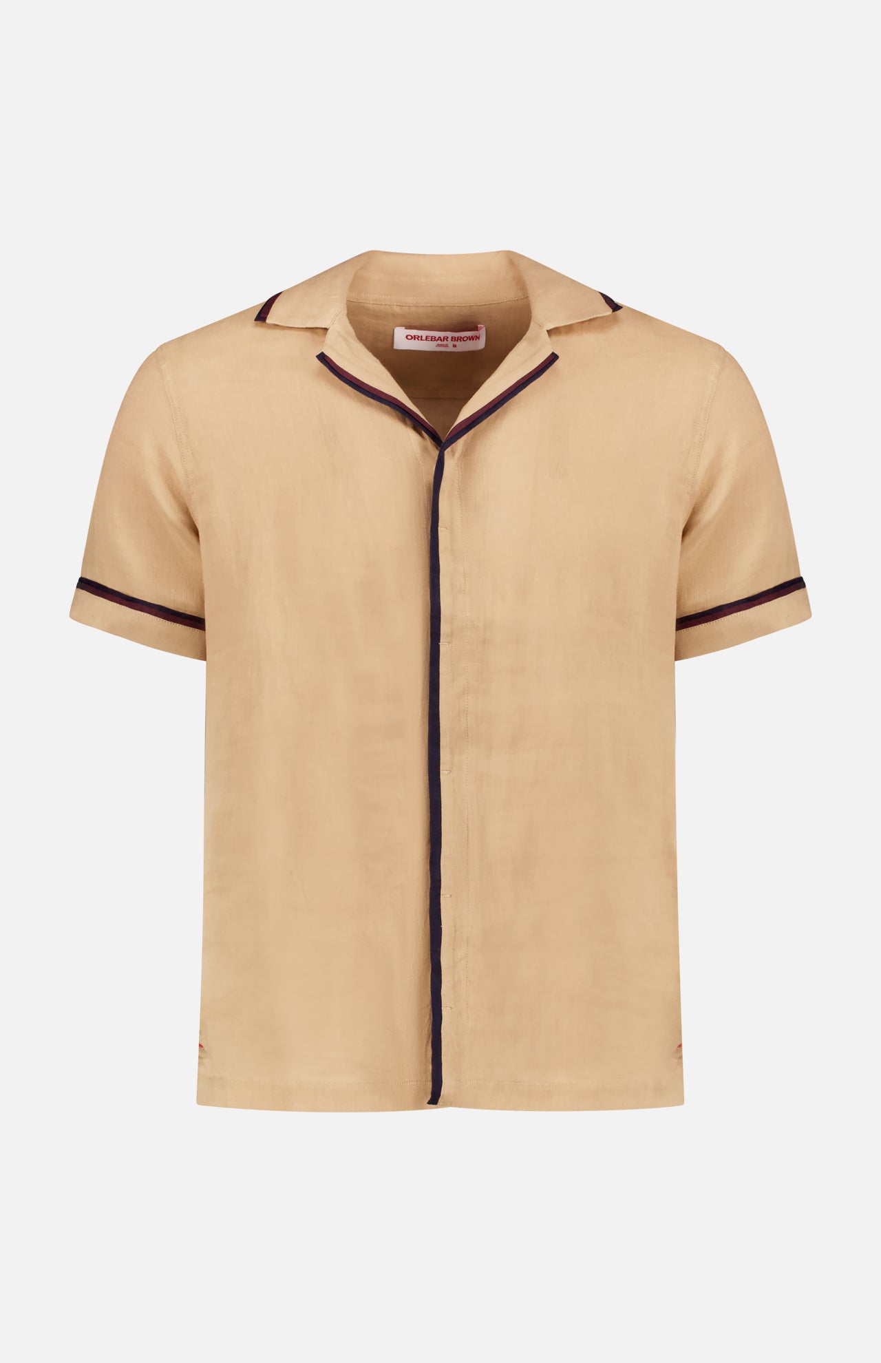 Maitan Linen Contrast Trim Shirt (14660451008875)