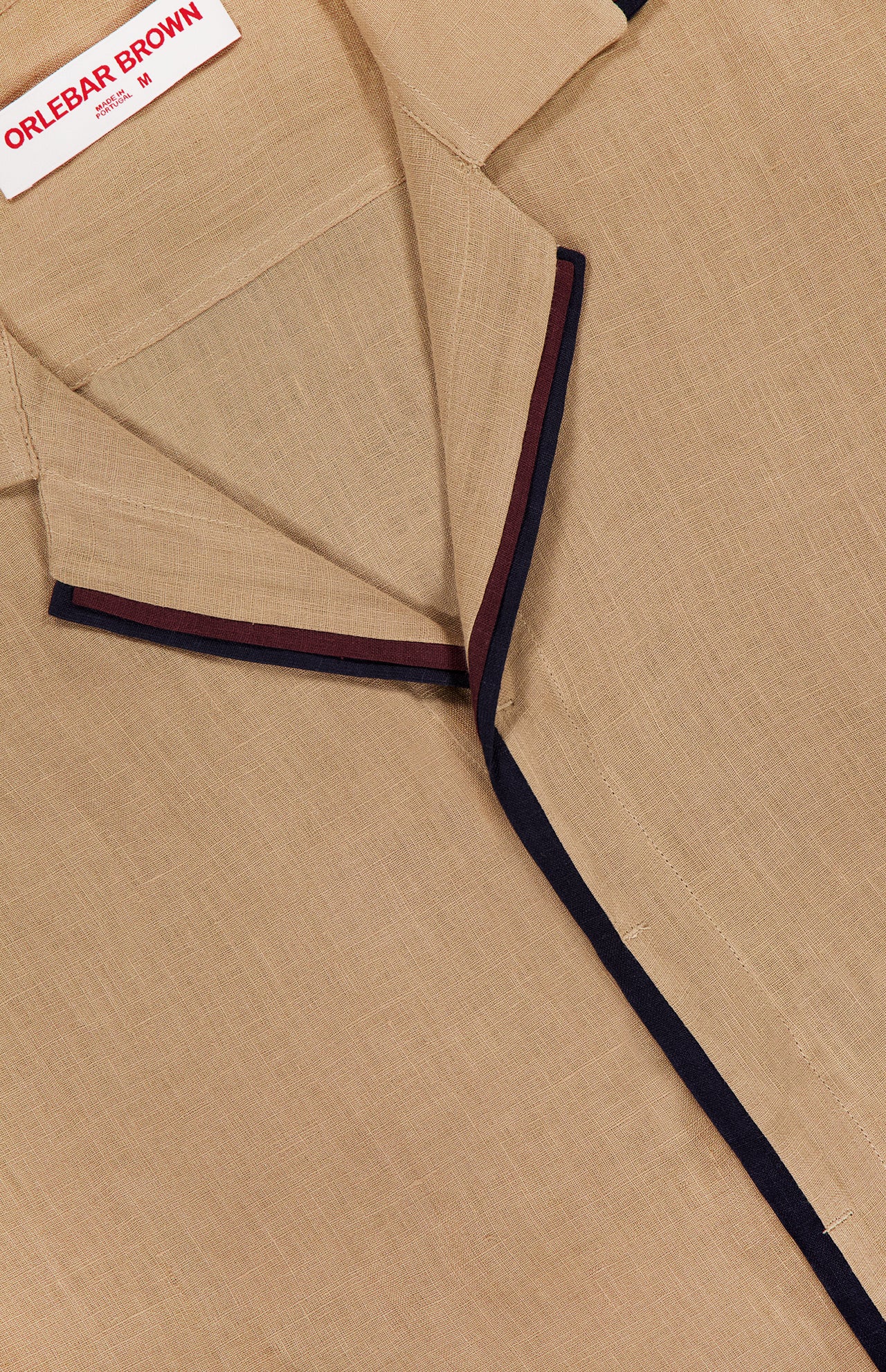 Maitan Linen Contrast Trim Shirt (14660451008875)