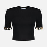 Pull Cardigan w/ Gold Disc Sleeve (7394347057267)