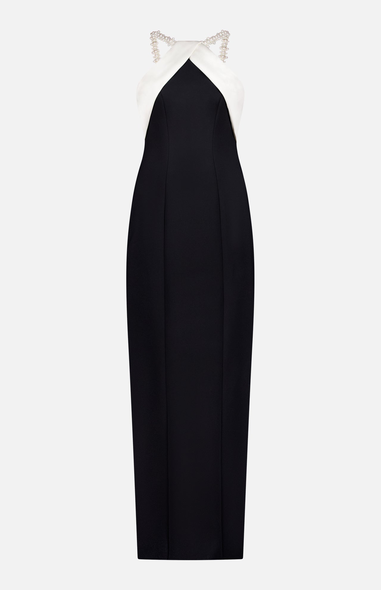 Crepe And Satin Gown (14695722746219)