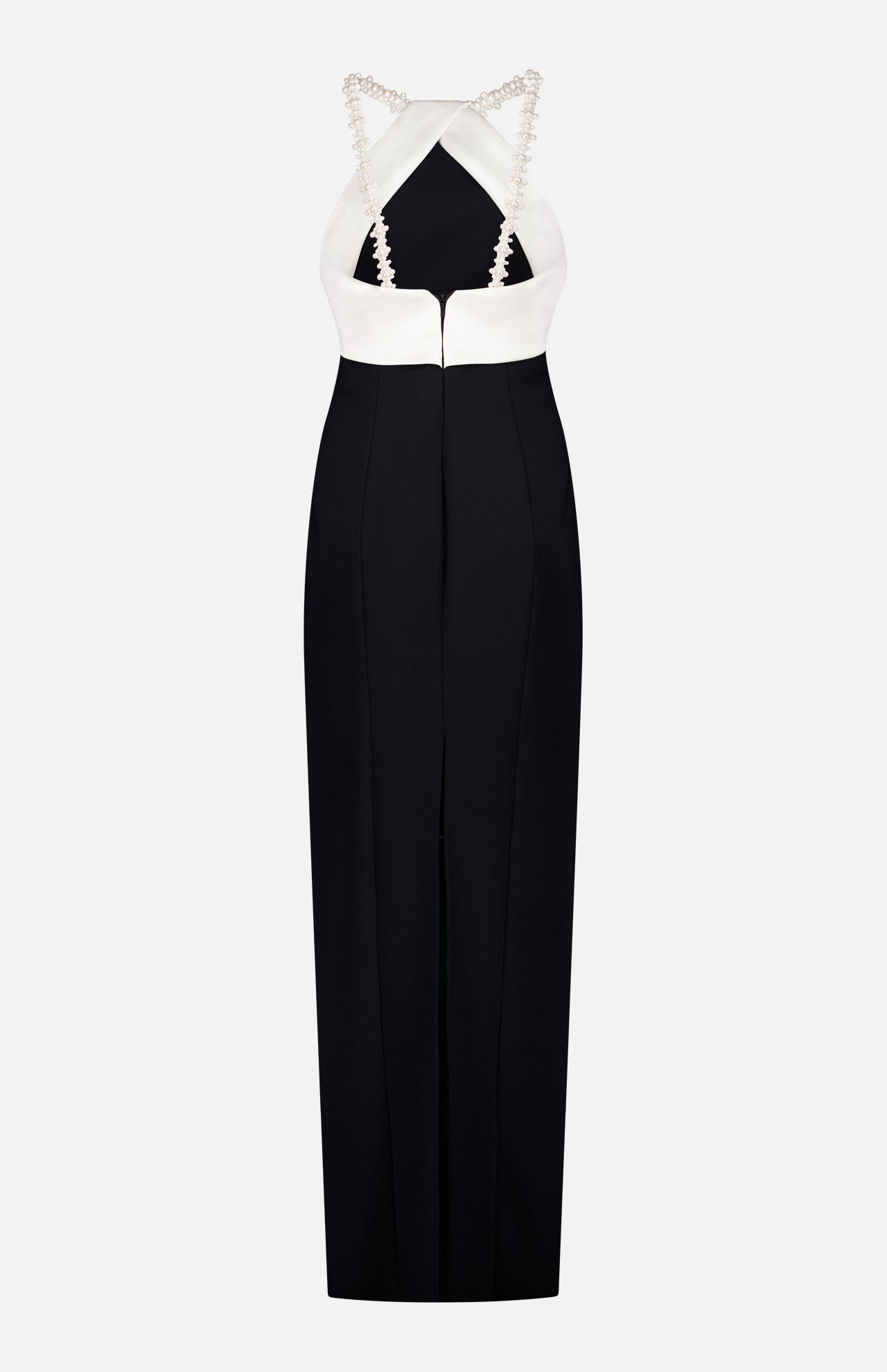 Crepe And Satin Gown (14695722746219)