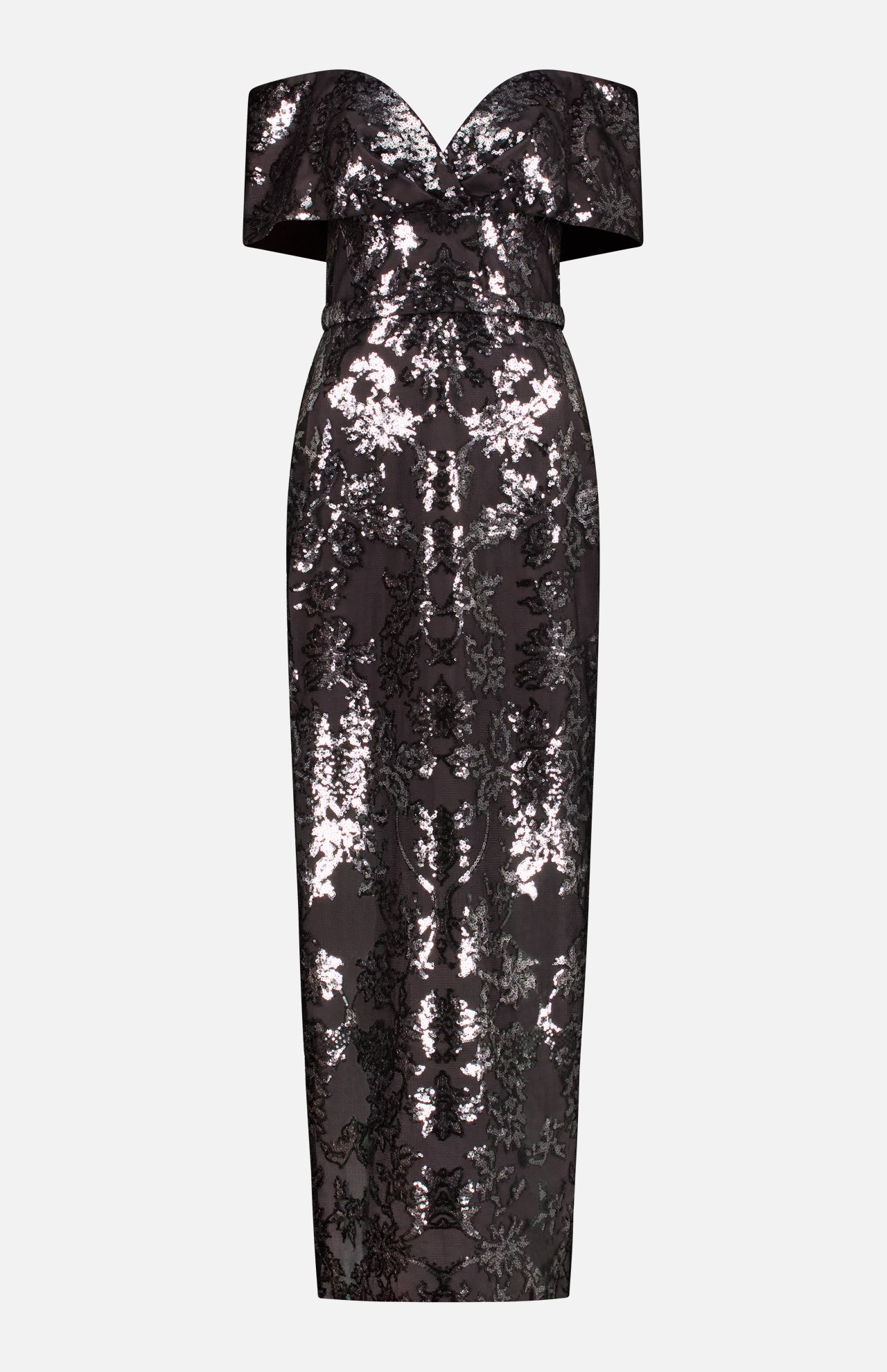 Mesh Tulle Sequin Gown (14666885136747)