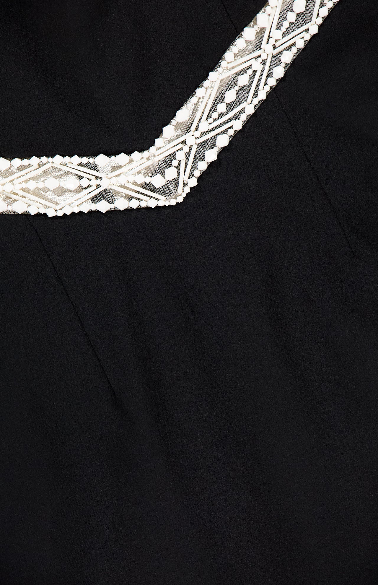 Embroidered Tulle W Crepe Gown (14750060970347)
