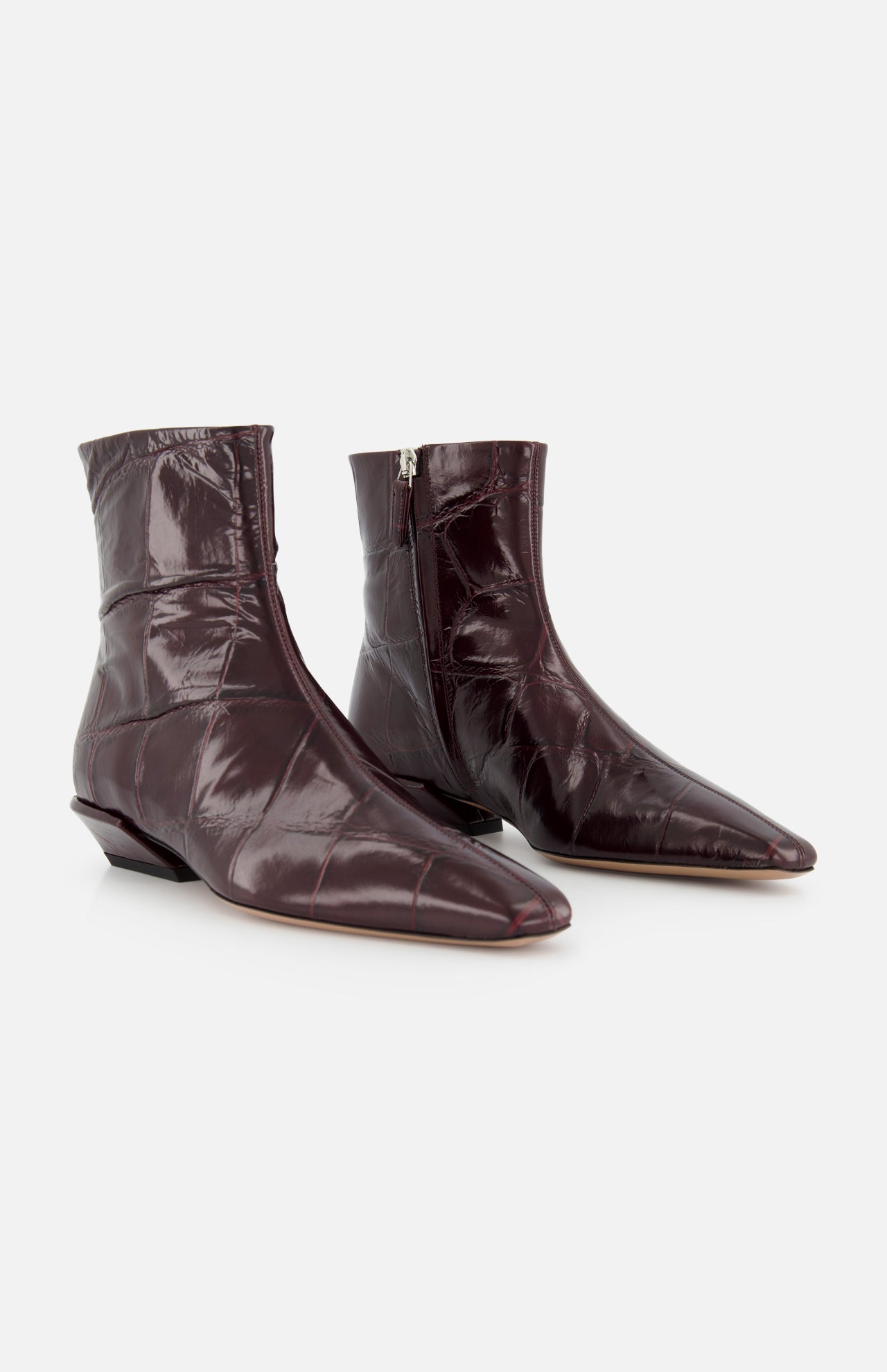 Bettina Croco Embellished Ankle Boot 25 (14689852293483)