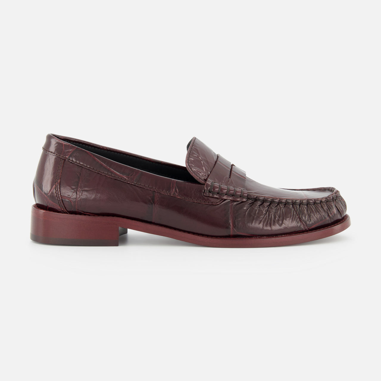 Dylan Croco Embossed Loafer (14689852260715)