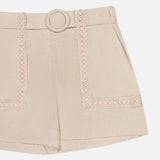 Candy Linen High-rise Crochet Short (14619365212523)