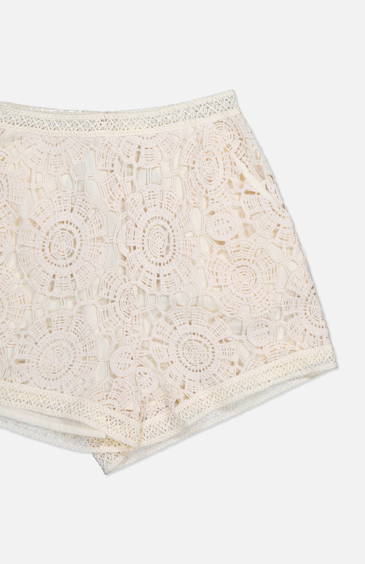 Crochet High Waist Shorts (7407285108851)