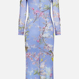 Delicata Embroidered Tulle Midi Dress (14706339185003)