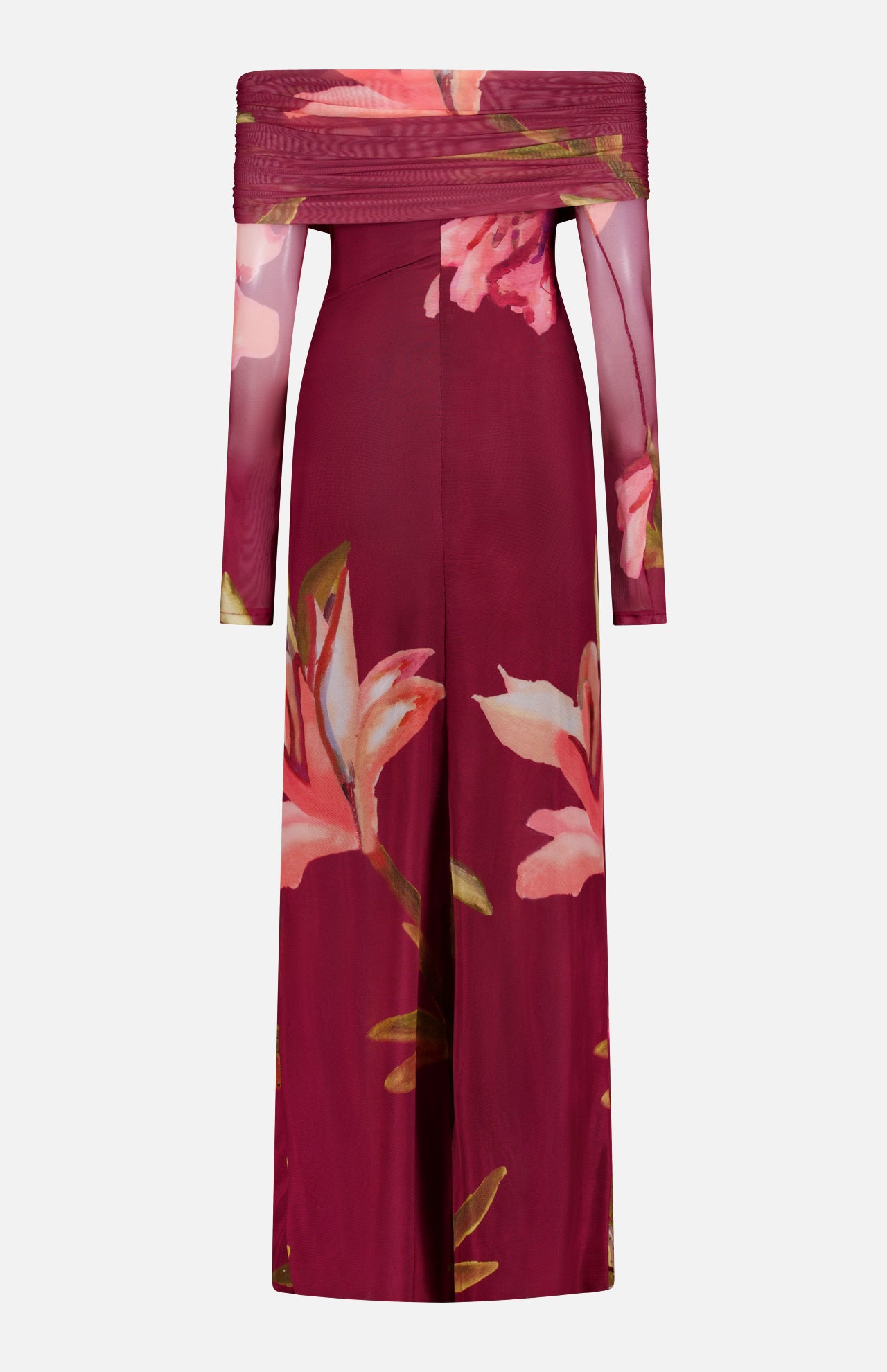 Delicata Off The Shoulder Tulle Maxi Dress (14706339381611)