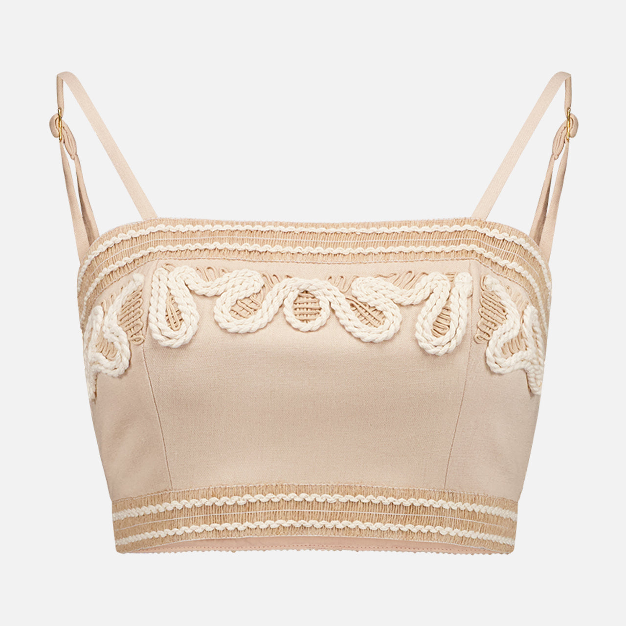 Embroidered Linen Top (7440184574067)