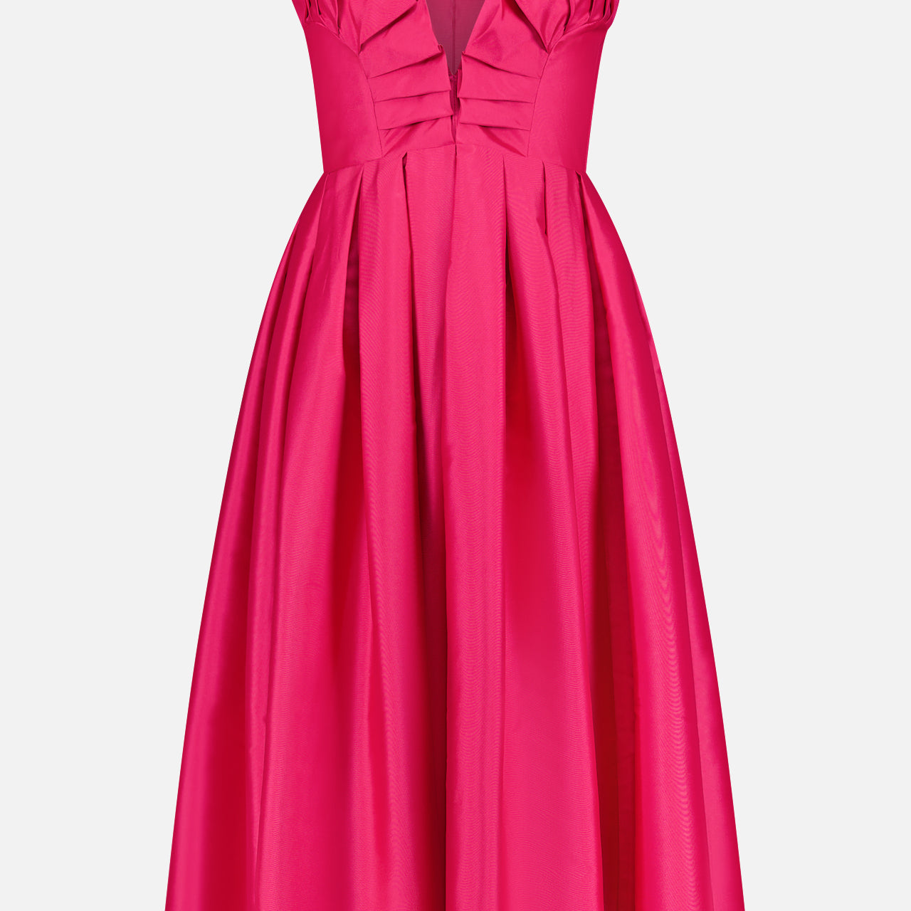 Taffeta Bloom Pleated Midi Dress (14706339250539)