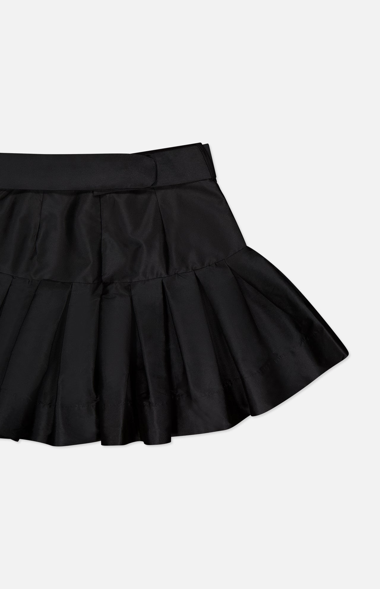 Taffeta Bloom Brooch Mini Skirt (14706339348843)