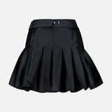 Taffeta Bloom Brooch Mini Skirt (14706339348843)