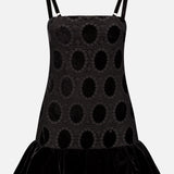 Velvet Lace Sleeveless Mini Dress (7725243302003)