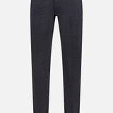 The Nerano M Brushed Wool 5 Pockets Pant by PESCAROLO features a straight-leg cut, classic 5-pocket design, button and zip fly, subtle textured detailing, and is shown on a plain white background.