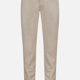 The PESCAROLO Nerano M Flannel Pants feature a straight-leg silhouette, classic 5-pocket design, front button and zipper closure, are made in Italy, and are shown on a plain white background.