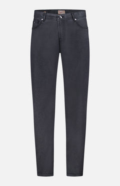 The PESCAROLO Nerano M Wool 5 Pockets Pant features a classic 5-pocket design, button closure, and belt loops, shown on a plain white background.