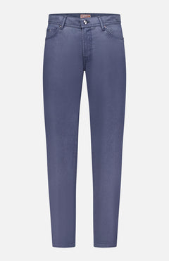 The PESCAROLO Nerano M Wool 5 Pockets Pant, shown on a plain white background, features a classic 5-pocket design with front and back pockets plus button and zip closure.