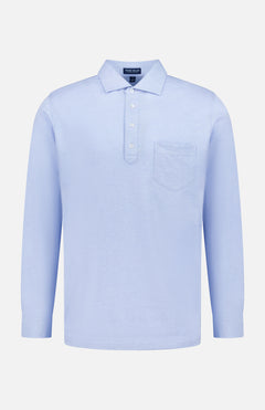 Amble Long-Sleeve Cotton Cashmere Polo Shirt (14709683618155)