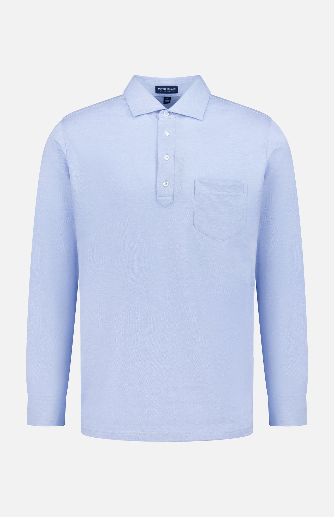 Amble Long-Sleeve Cotton Cashmere Polo Shirt (14709683618155)