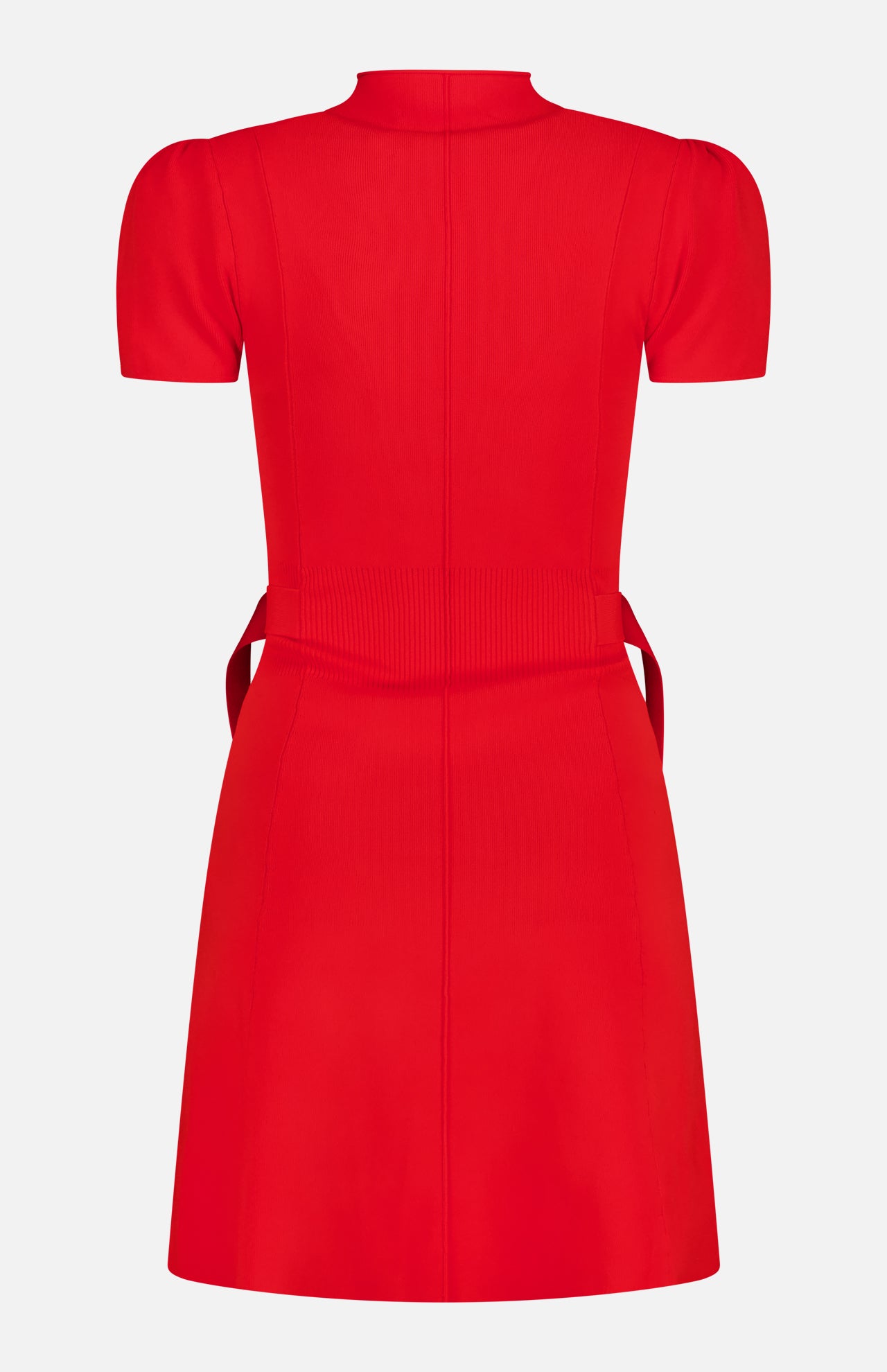 Compact Rib Tulip Sleeve Mini Dress (14647604314475)